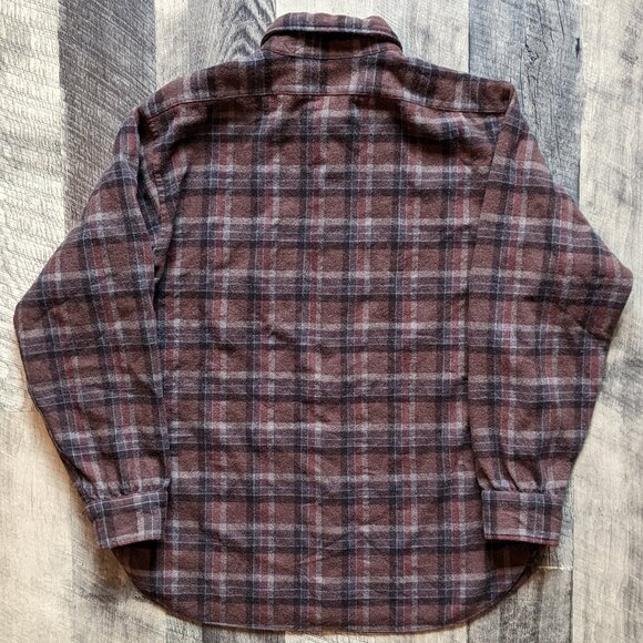 Pendleton Vintage Plaid Wool Button-Up Shirt - Picture 2 of 6